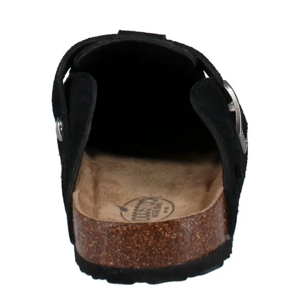 Woodstock Men's Beacon Genuine Leather Comfort Clog Sandal Size 11, Black - Picture 4 of 5